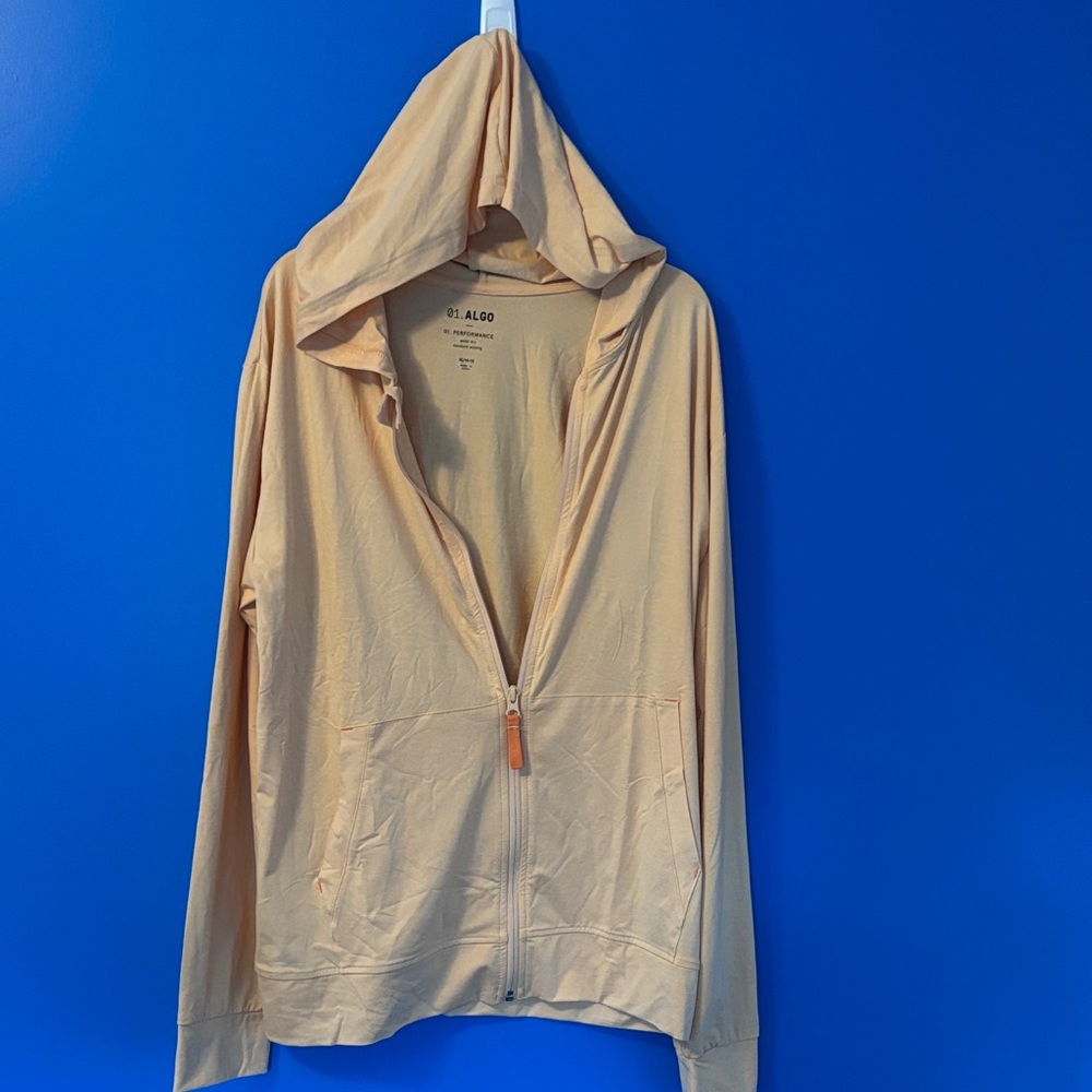 01.ALGO Women's Cream Zip-Up Jacket